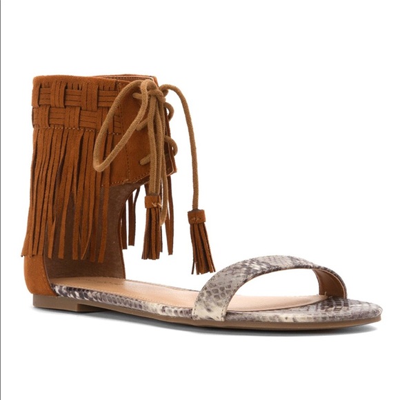 Fringe Boho Chic Multicolor Sandals - Picture 5 of 6