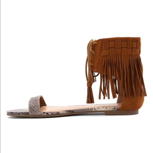 Fringe Boho Chic Multicolor Sandals - Picture 6 of 6