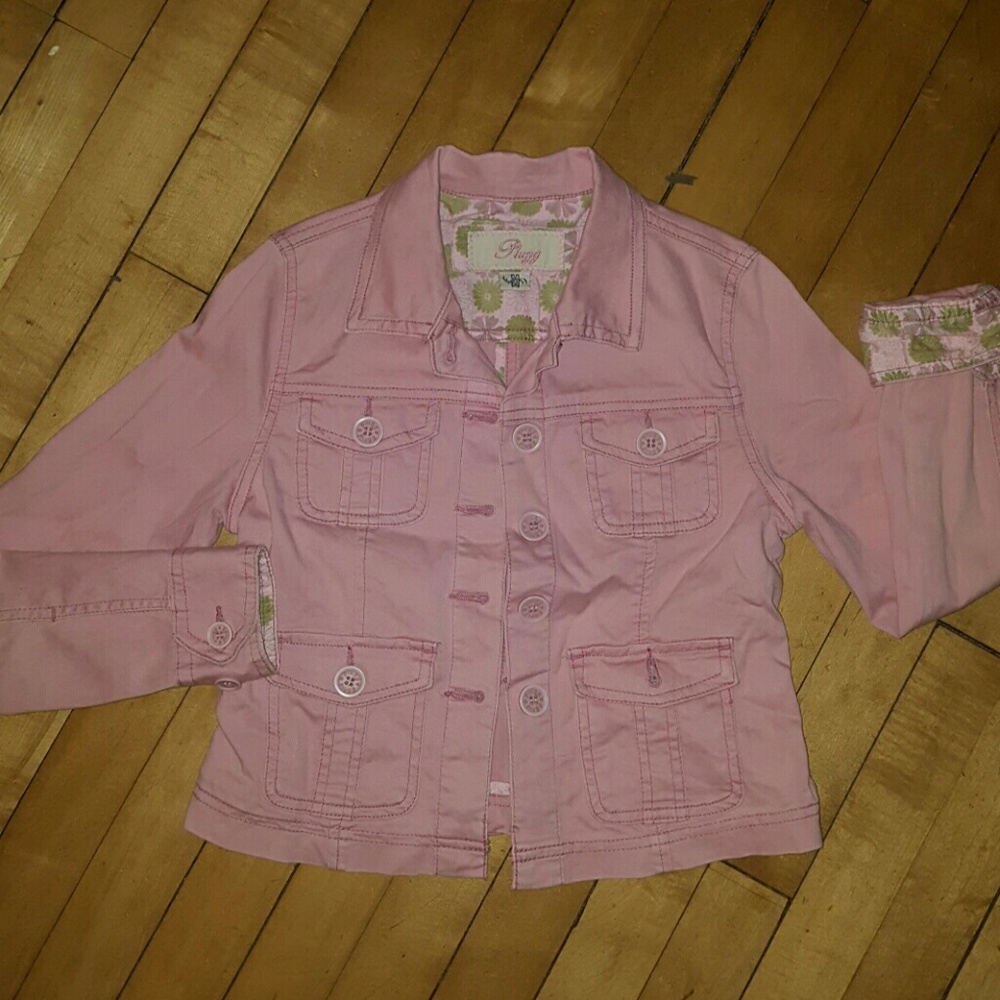 Girls Medium pink jacket