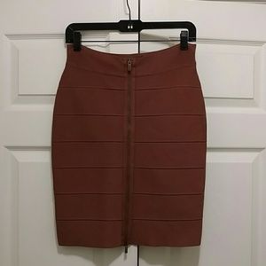 BCBG Josey power stretch skirt toffee