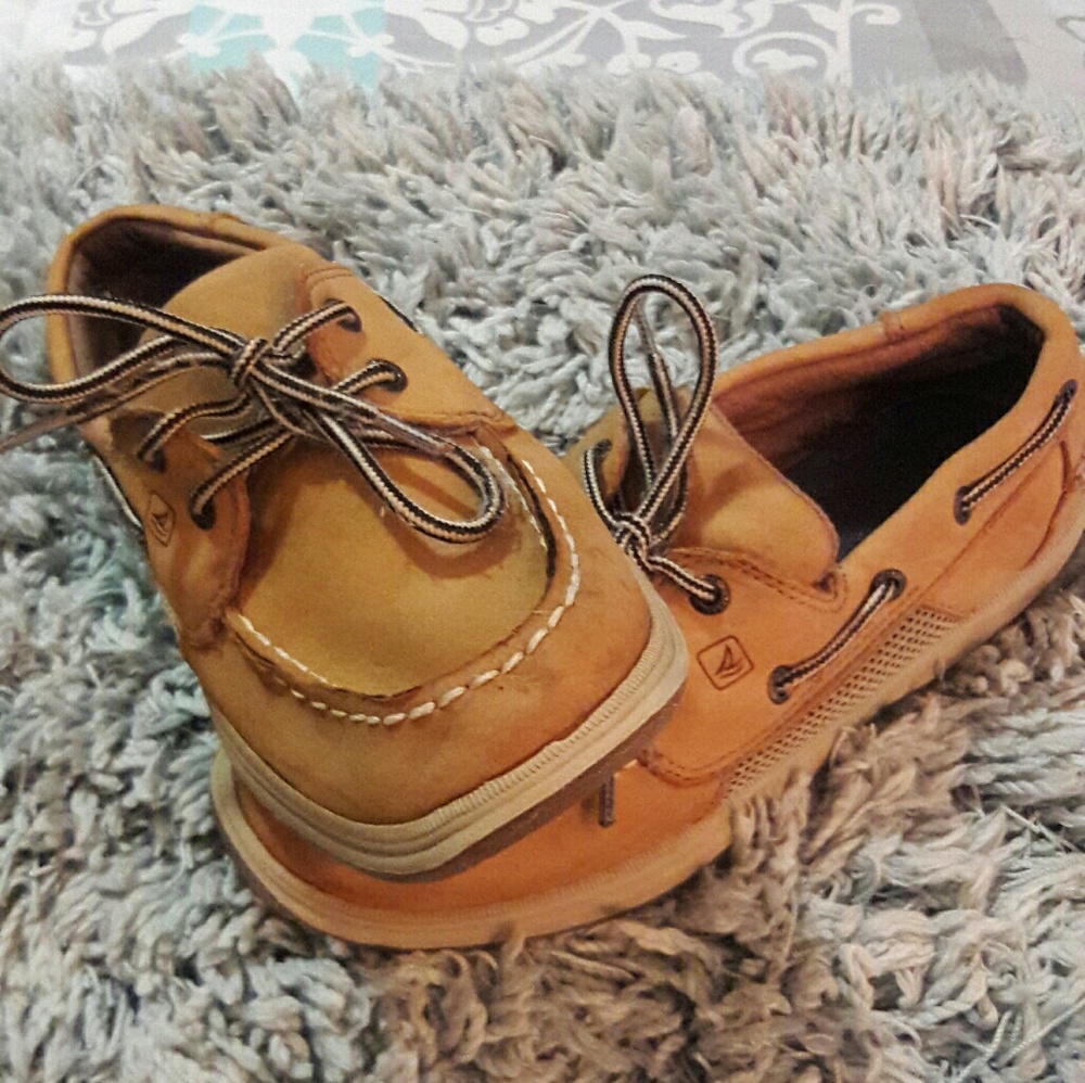 Light Brown Boy's Sperry Top Sider (Size 3.5Y)