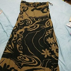 Polynesian printed dress