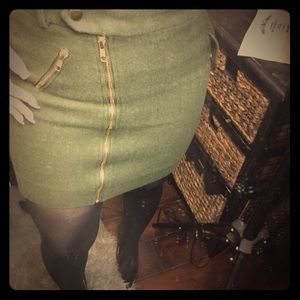 Jcrew Olive Skirt