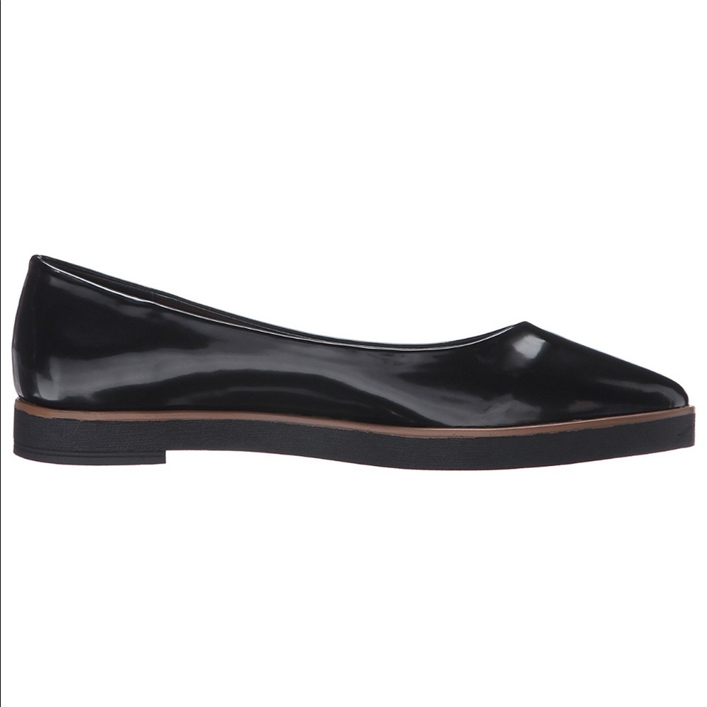 Black Boxed In Mary Jane Flats - Picture 3 of 4