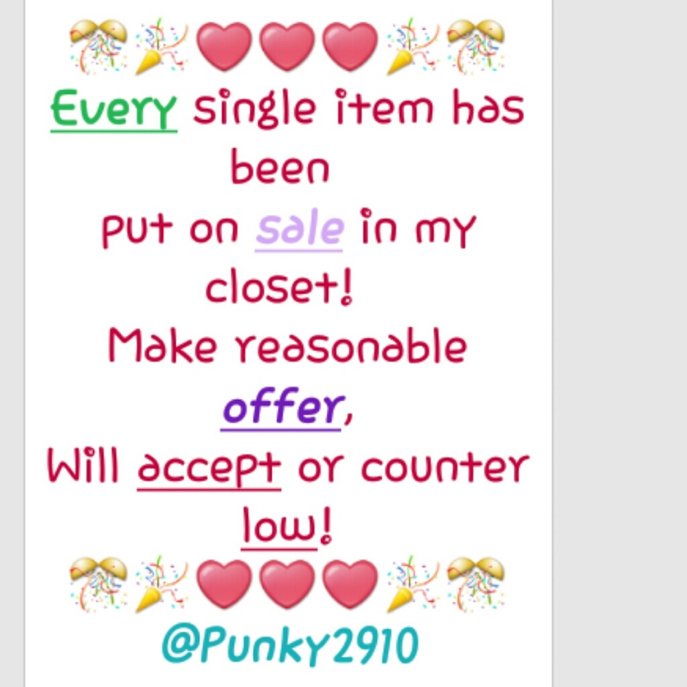 Closet clear out!!!!! Send all offers!!!🎉🎊💫💕⭐️