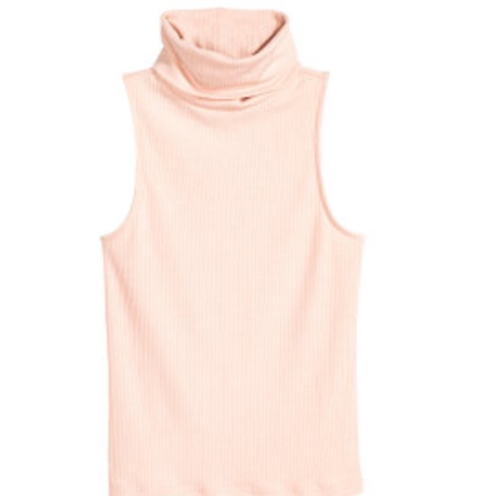 Brand new powder pink turtle neck tank