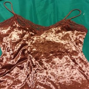 Crushed velvet top