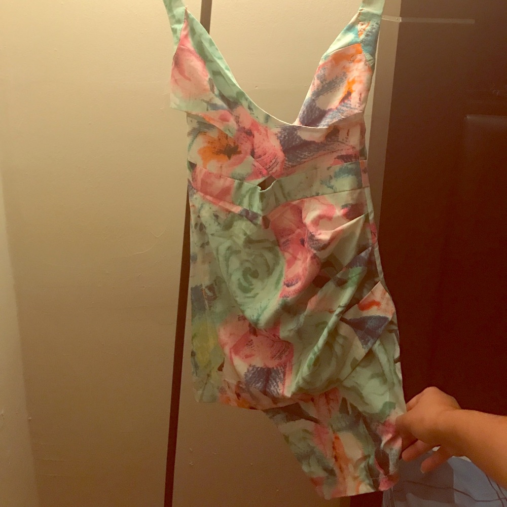 Never worn floral mini dress