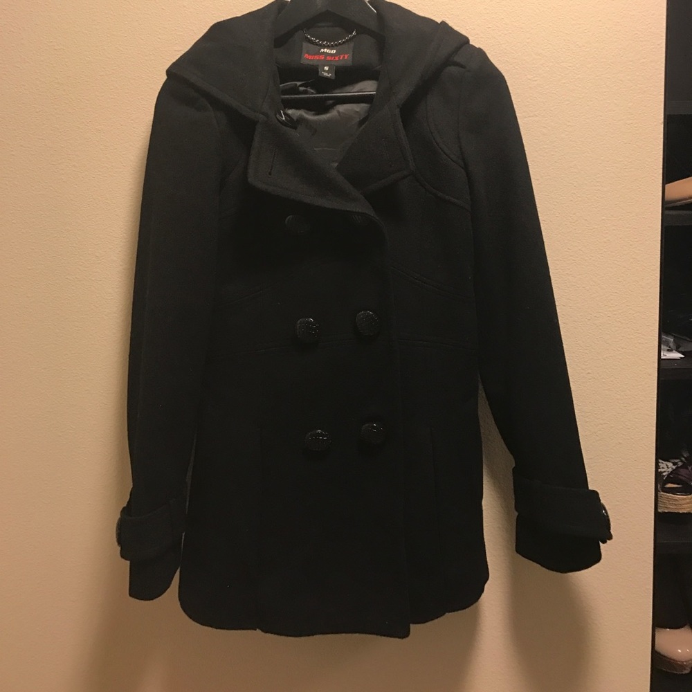 Miss Sixty wool mix double breasted coat