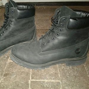 All black MENS timberlands