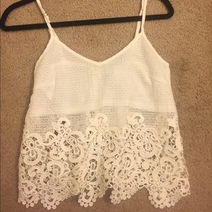 LF white top size 6 NWT