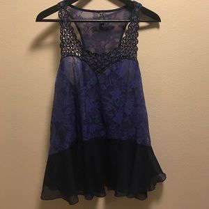 Free people mixed media racerback tank