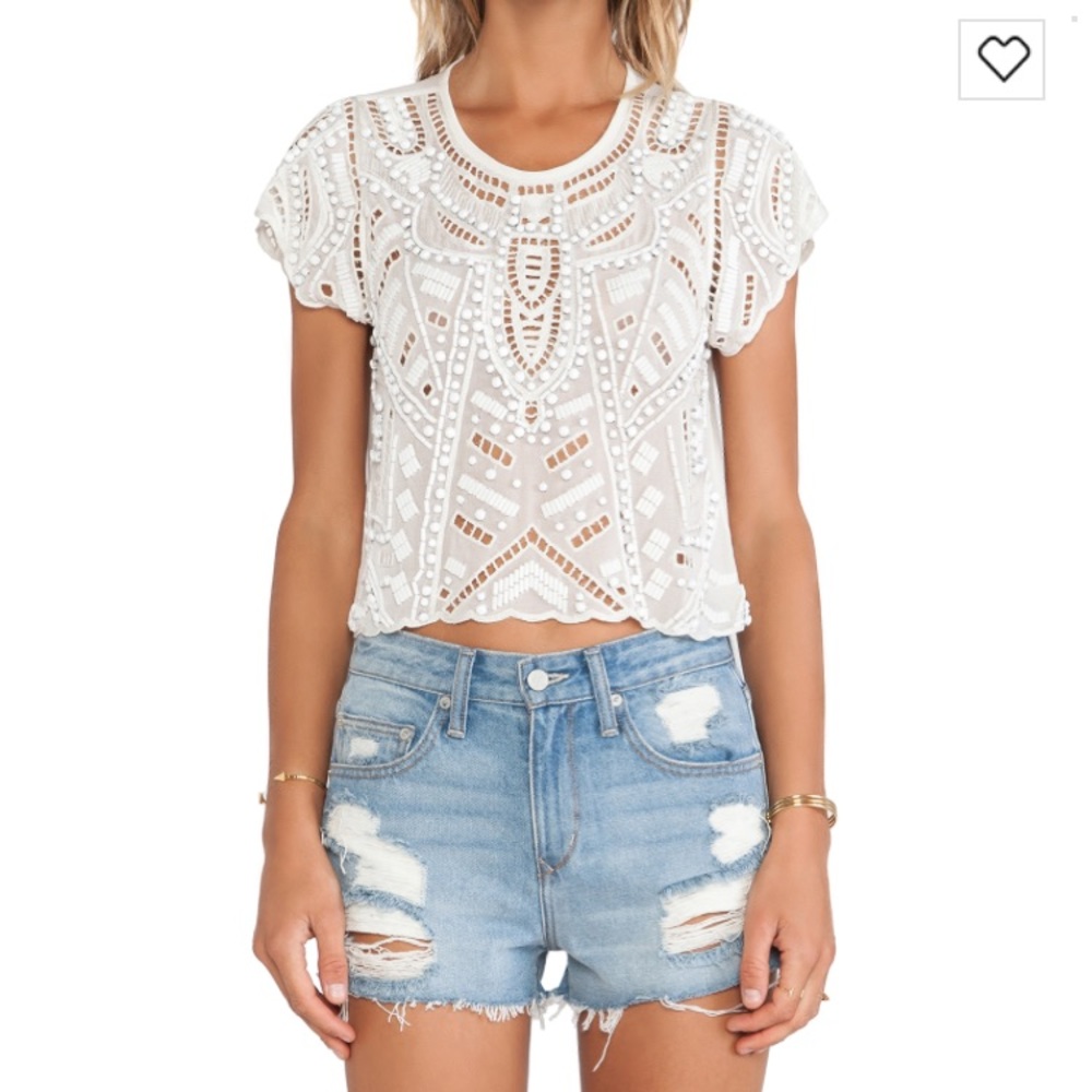 Lovers and Friends White Daycation Top Small