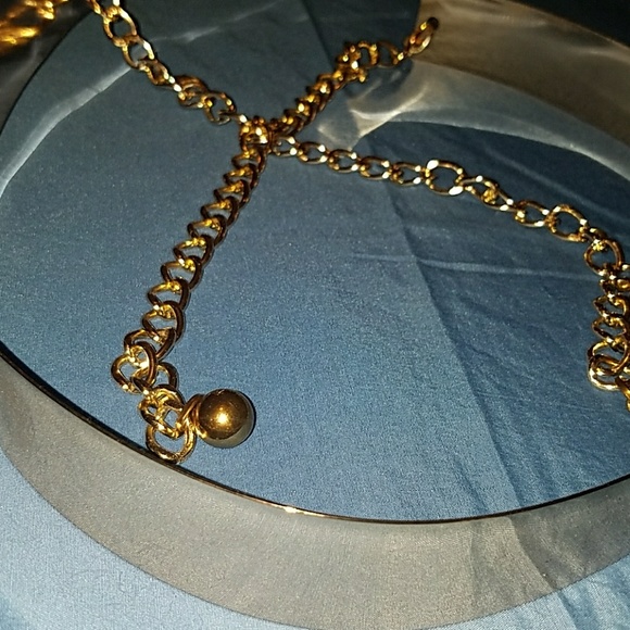 Accessories - Gold Mirror Accent Belt