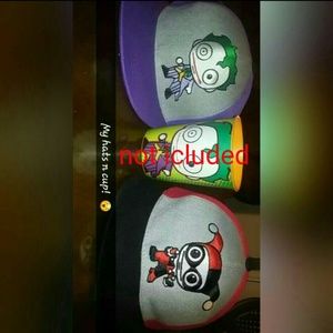 Harley quinn and joker caps