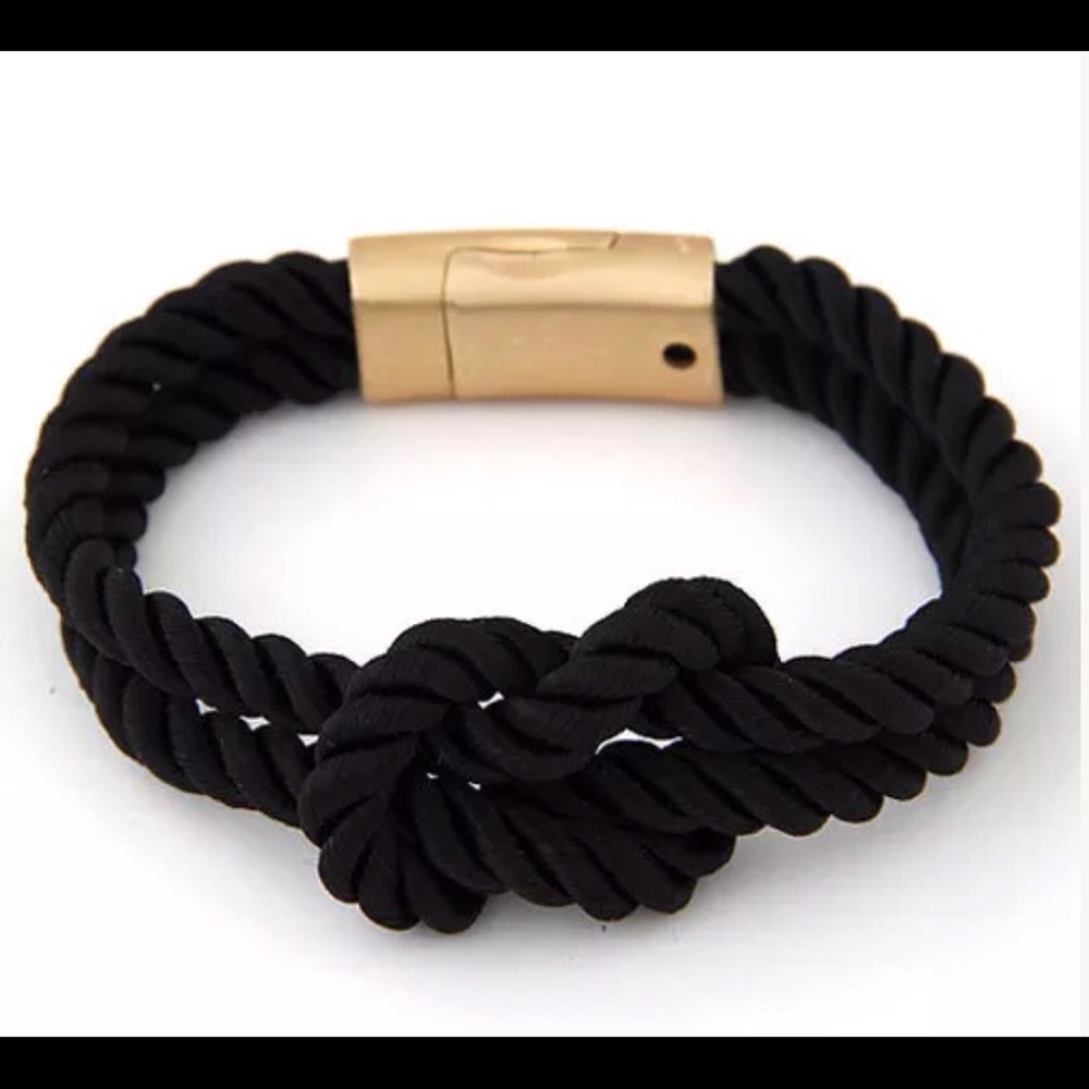 Black Rope knot bracelet