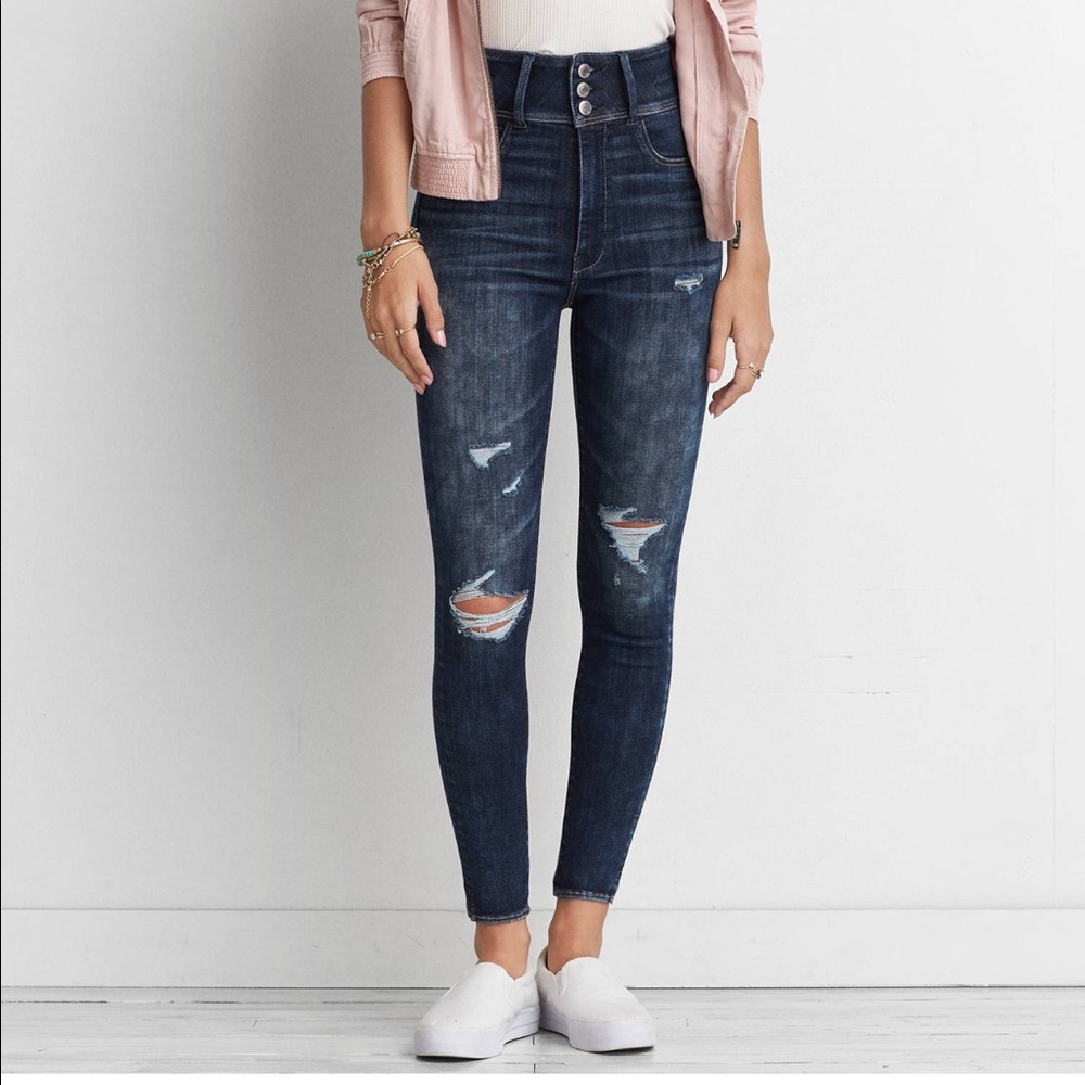 American eagle hi-rise denim