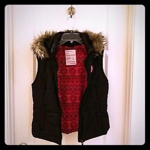 ❤SALE!!❤ Aeropostale Puffer Vest Fur Hoodie