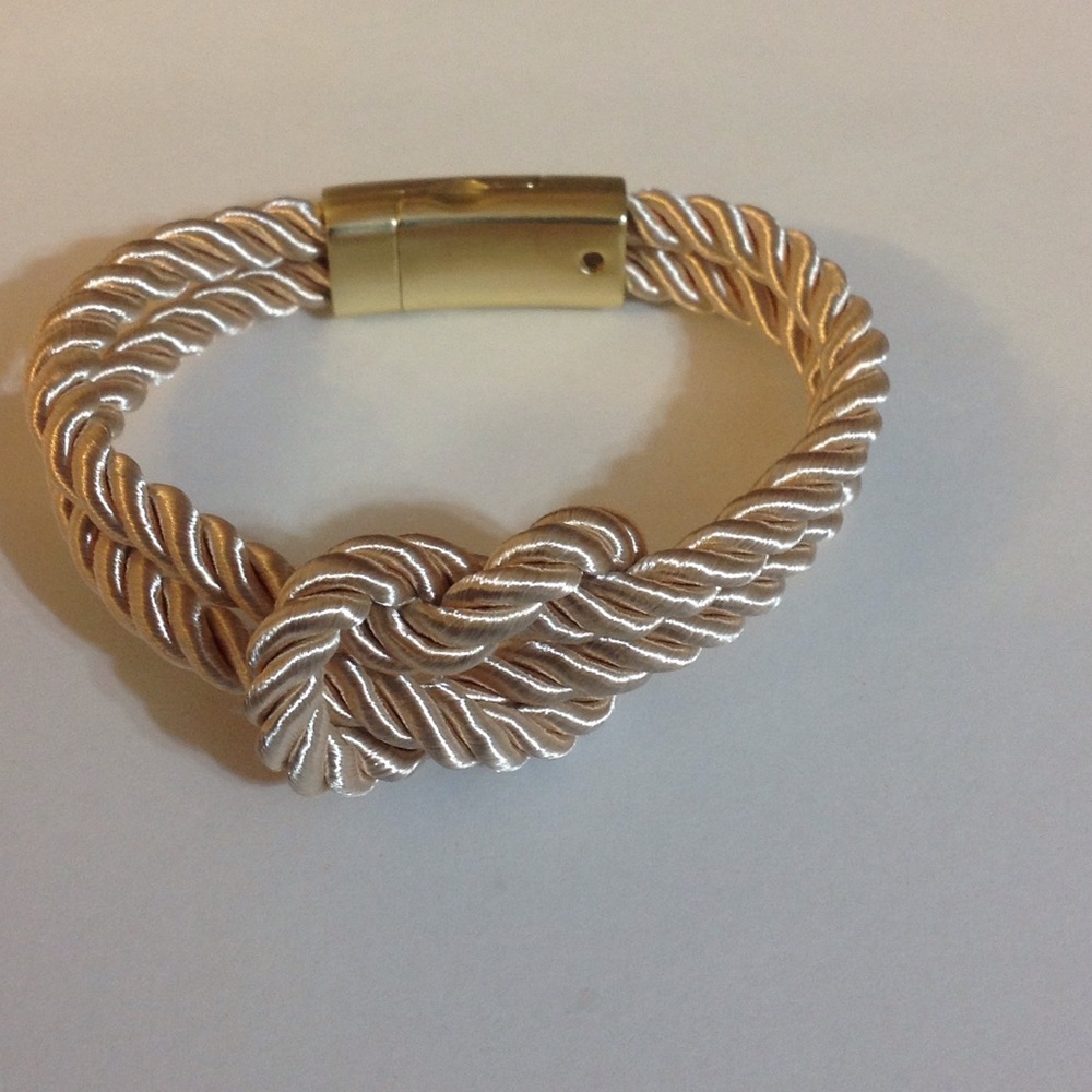 Beige Rope Knotted bracelet