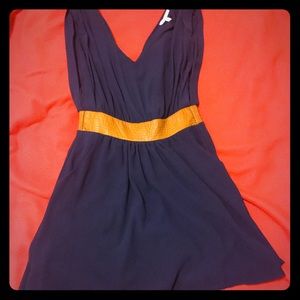 Blue Charlotte Russe Sleeveless Dress with Pockets