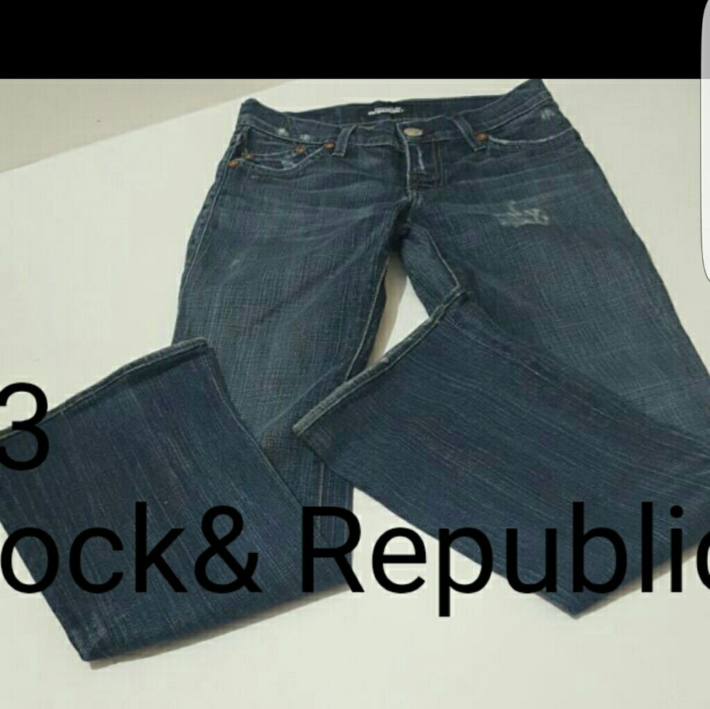 23 Rock and Republic boot cut petite jeans