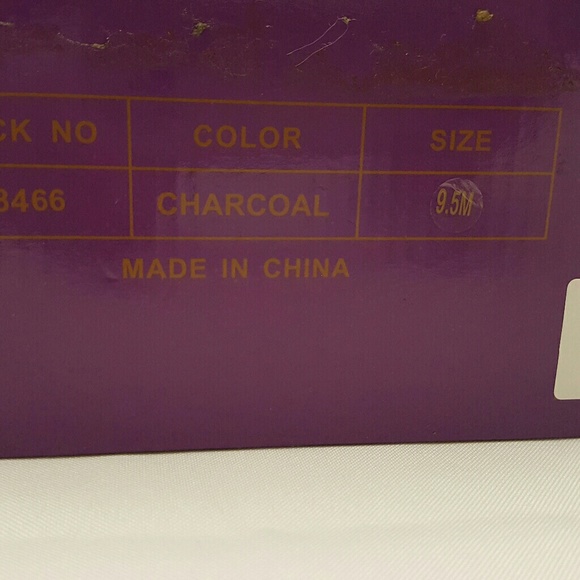 Twiggy London Charcoal Leather Boots - Picture 8 of 8