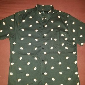 Donut all over print button down