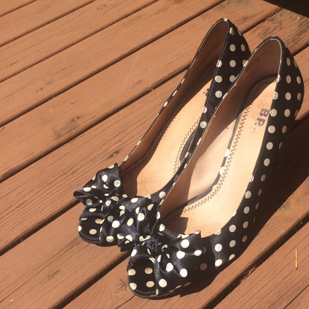 BP. Brand All Real Leather Polkadot Heals!💙😍😍😍