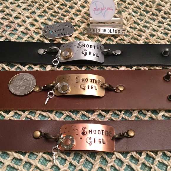 ✨Shooter Girl✨Custom Leather Cuff✨ - Picture 4 of 8