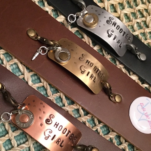 ✨Shooter Girl✨Custom Leather Cuff✨ - Picture 8 of 8