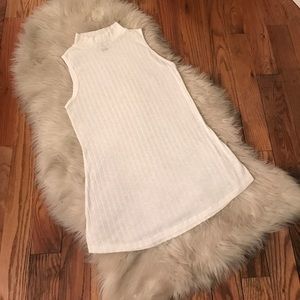 White Turtleneck Dress