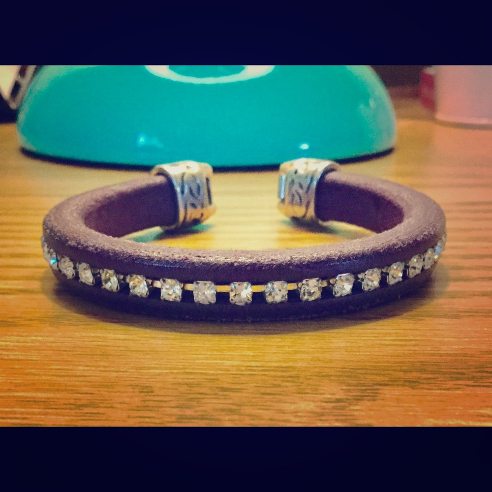 Purple & Crystal Cuff*