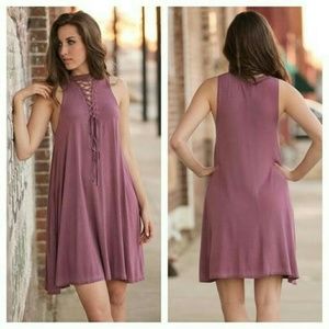 Mauve Vintage Wash Tunic/Size: Medium