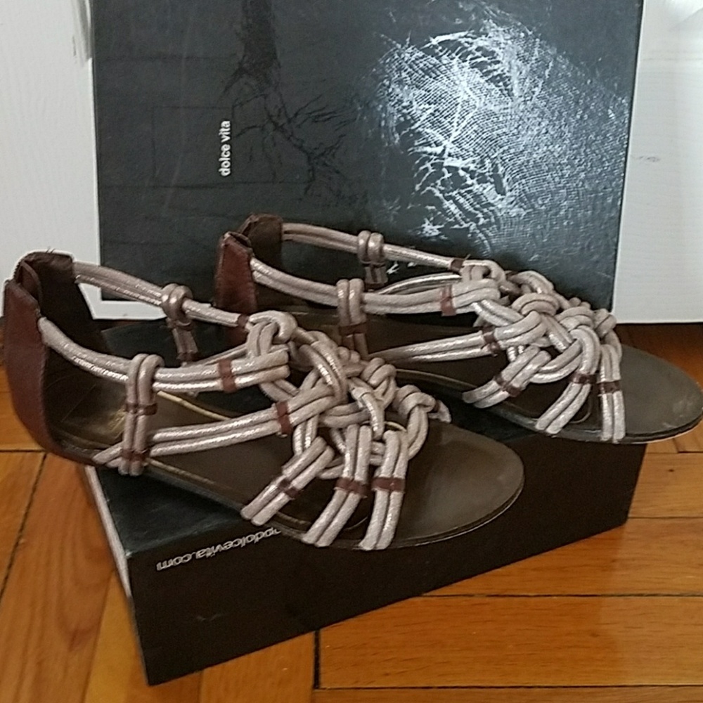 Dolce Vita flat strappy gladiator like sandal