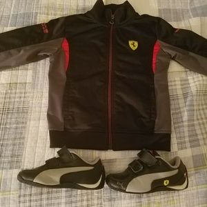 Scuderia Ferrari Puma Jacket and Shoes Bundle