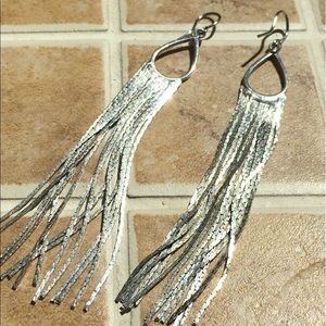 Express silver earings.