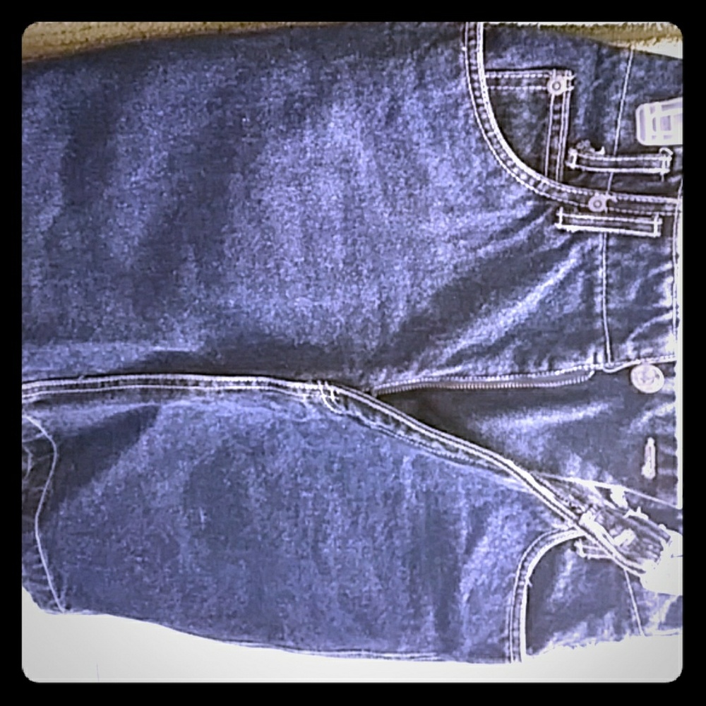 Mini jean skirt