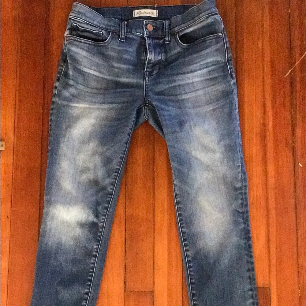 Madewell Skinny Skinny 8' Rise Jeans.