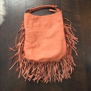 Moda Luxe Fringe leather purse