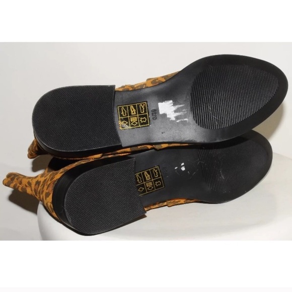 NWOT TOPSHOP Klash Leather Rocker Leopard Boots 🎸 - Picture 2 of 3