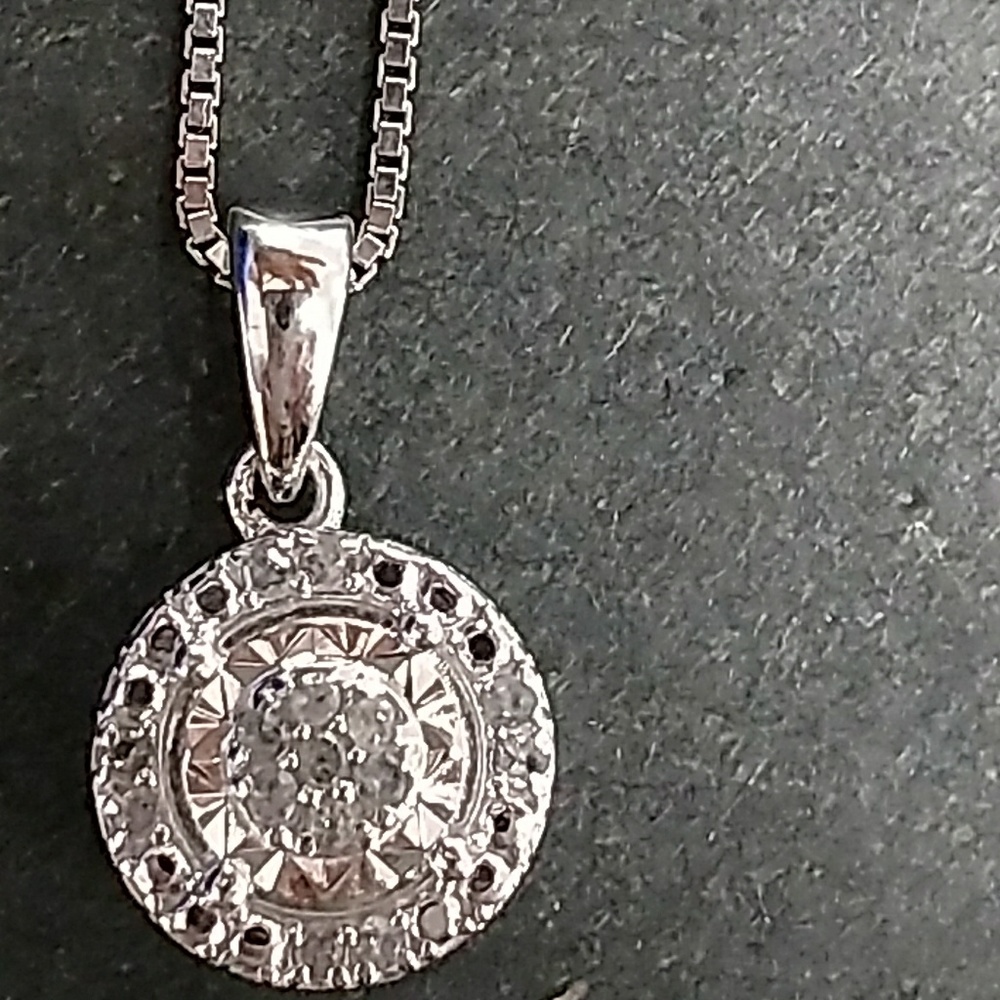 SILVER and DIAMOND Necklace