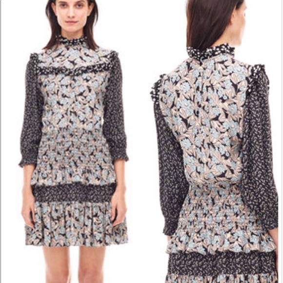 LIKE NEW Rebecca Taylor Bijou Patchwork Dress - Picture 2 of 5