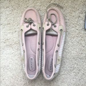 Baby pink Angelfish Sperry Top-Sider boat shoes