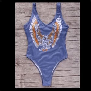Eagle one piece bathing suit