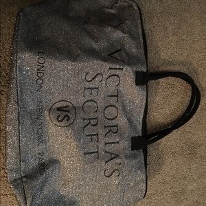 VS large duffle silver glitter