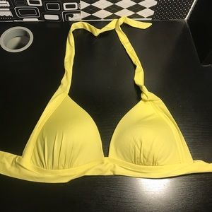 Yellow swim suit top