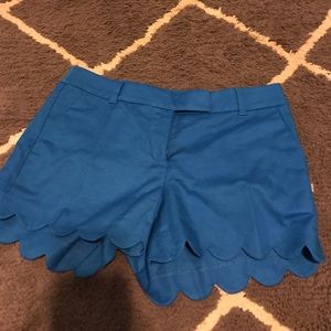 J.Crew 4' scallop shorts