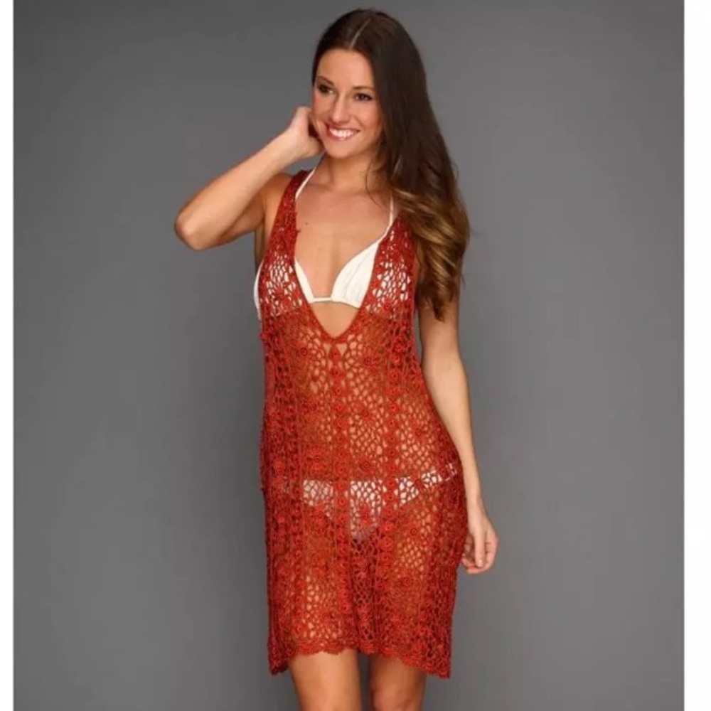 🎉6.17 HP🎉 NWT MINKPINK Evelyn Crochet Coverup