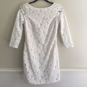 DVF Sarita Floral Lace Sheath Dress