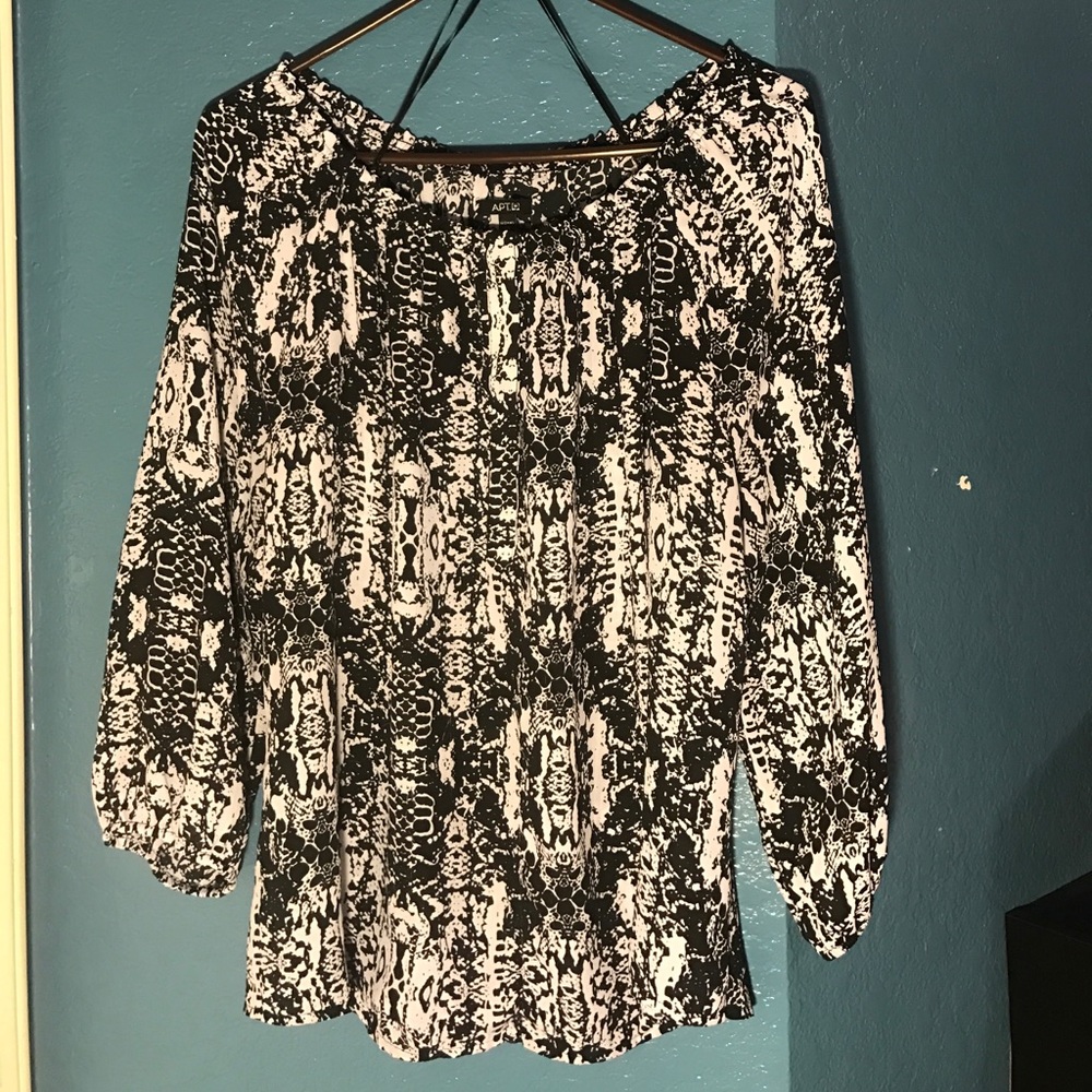 Back and white dress shirt